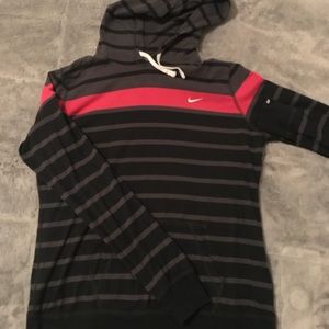 Stripped Nike workout hoodie